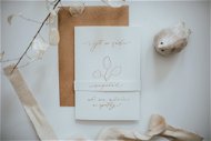 Be Nice esküvői kártya, mindörökké - világos - Ajándékkísérő kártya
