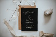 Be Nice esküvői kártya - fekete - Ajándékkísérő kártya