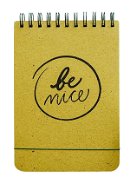 Be Nice Ecological Notebook Green Grass - A5 Dotted Lines, Top Binding - Notepad