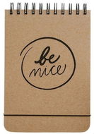 Be Nice Ecological Notebook Natural - A5, Dotted Lines, Top Binding - Notepad