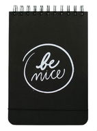 Be Nice Ecological Notebook Black - A5, Dotted Lines, Top Binding - Jegyzetfüzet