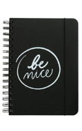 Be Nice Ecological Notebook Black - A5, Dotted Lines, Side Binding - Notepad