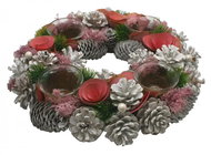 GOBA Christmas wreath - pink Christmas, 32 cm - Wreath