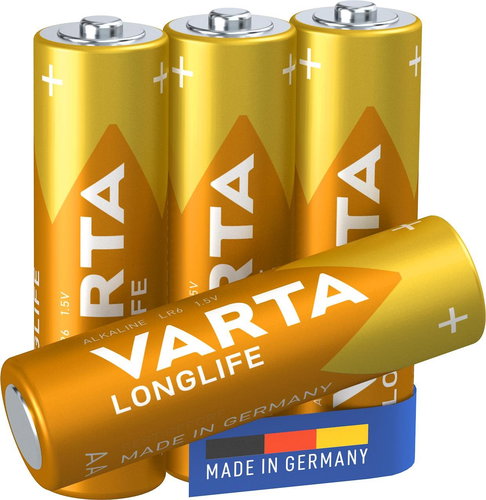 VARTA Alkaline-Batterien Longlife AA 4 Stück - Einwegbatterie - Hauptbild