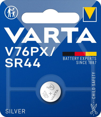 VARTA V76PX/SR44 Speciális ezüst-oxid elem - 1 db - Gombelem - Fő fotó