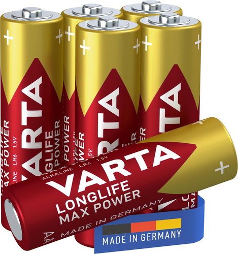 VARTA alkaline batteries Longlife Max Power AA 4+2pcs - Disposable Battery - Main image