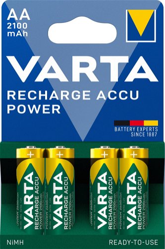VARTA nabíjecí baterie Recharge Accu Power AA 2100 mAh R2U 4ks - Rechargeable  Battery