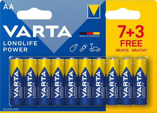VARTA Longlife Power 7+3 AA (Double Blister) - Eldobható elem - Fő fotó