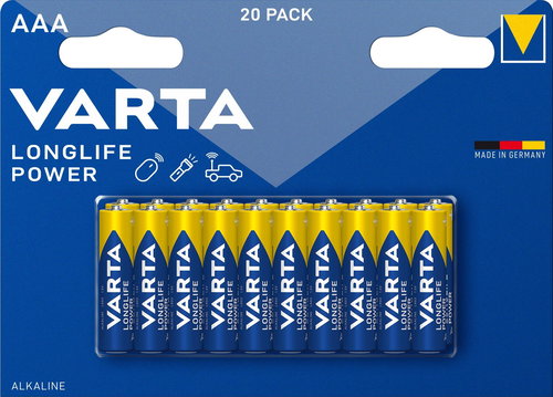 VARTA Longlife Power 20 AAA (Double Blister) - Einwegbatterie - Hauptbild