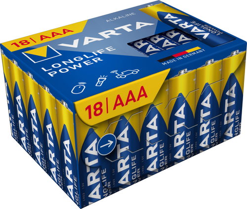 VARTA Longlife Power 18 AAA (Plastic free CUBE Tray) - Einwegbatterie - Hauptbild