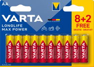 VARTA alkalická baterie Longlife Max Power AA 8+2ks - Jednorázová baterie