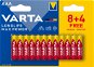 Einwegbatterie VARTA Alkaline-Batterien Longlife Max Power AAA 8+4 Stück - Jednorázová baterie