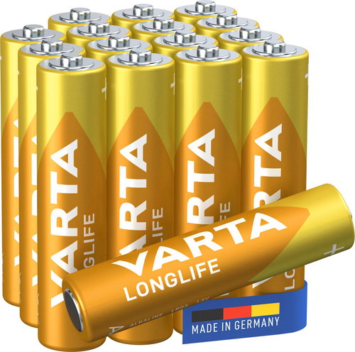 VARTA Longlife 16 AAA (Plastic Free Wide Blister) - Einwegbatterie - Hauptbild