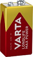 Jednorazová batéria VARTA alkalická batéria Longlife Max Power 9 V 1 ks - Jednorázová baterie
