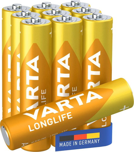 VARTA alkaline batteries Longlife AAA 10pcs - Disposable Battery - Main image