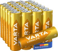 Eldobható elem VARTA Longlife Alkáli elem AA 24 db - Jednorázová baterie