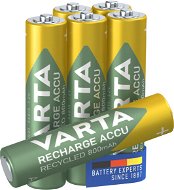 VARTA nabíjecí baterie Recharge Accu Recycled AAA 800 mAh R2U 5+1ks - Rechargeable Battery