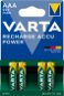 VARTA Wiederaufladbare Batterien Recharge Accu Power AAA 550 mAh R2U 4 Stück - Akku