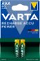 Akku VARTA Wiederaufladbare Batterien Recharge Accu Power AAA 800 mAh R2U 2 Stück - Nabíjecí baterie