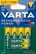 VARTA Recharge Accu Power Tölthető elem AA 2100 mAh R2U 4 db + AAA 800 mAh R2U 2 db - Tölthető elem