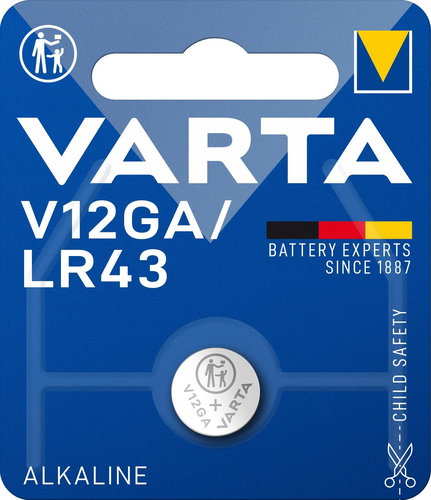 VARTA Speciális alkáli elem V12GA/LR43 1 db - Gombelem - Fő fotó
