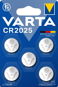 VARTA Spezial Lithium-Batterie CR 2025 - 5 Stück - Knopfzelle