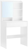 VASAGLE coffee table, white, industrial design, MDF, 70 × 40 × 136 cm - Dressing Table