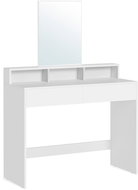 VASAGLE coffee table, white, industrial design, MDF, 100 × 40 × 140 cm - Dressing Table