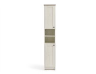 VASAGLE Vysoká koupelnová úložná skříňka, úzká s nastavitelnými policemi 30 × 170 × 30 rustikální, b - Bathroom Cabinet