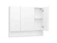 VASAGLE Skříňka se 3 zrcadlovými dvířky 90 × 75 × 17 cm bílá - Bathroom Cabinet