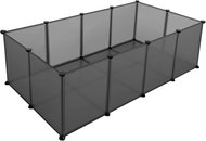 SONGMICS Storage box, plastic, organisational dividers, grey II. 143 × 73 × 46 cm - Pen for Rodents
