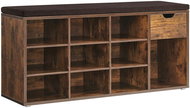 VASAGLE Shoe rack brown, shelf, laminated, modern design, spacious and practical 104 × 30,5 × 48 cm - Shoe Rack