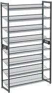 SONGMICS Telescopic shoe rack, grey, steel 92,5 × 30,5 × 163,5 cm - Shoe Rack