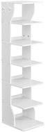 VASAGLE White shelf shoe rack, steel and laminated construction 26,4 × 30 × 110,4 cm - Shoe Rack