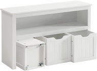 VASAGLE White drawer shoe rack, MDF, modern storage furniture 102 × 30 × 60 cm - Shoe Rack