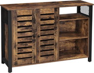 VASAGLE Dresser - elegant brown and black with drawers and legs, without lighting, 110 × 33 × 75 cm - Chest of Drawers