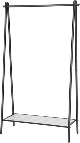 SONGMICS Stand black, steel, stylish, practical 92,5 × 33,5 × 153 cm - Clothes Hanger - Main image