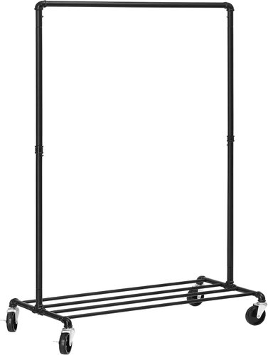 SONGMICS Stand black, durable, steel 100 × 49 × 163 cm - Clothes Hanger - Main image