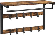 VASAGLE Hanger brown/black, modern, steel, wall design 65 × 30 × 42 cm - Coat Hanger