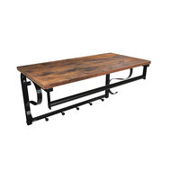 VASAGLE Hanger brown, practical, durable, wall mounted 60 × 30 × 31,7 cm - Coat Hanger