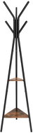 VASAGLE Stand brown/black, elegant, standing design, made of steel 49,5 × 49,5 × 179 cm - Clothes Hanger