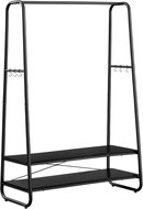 VASAGLE Stand black, robust, modern, with steel elements 100 × 45 × 160 cm - Clothes Hanger