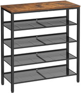 Vasagle Industrial metal shoe rack, 4 shelves, 75 × 28 × 93 cm - Shoe Rack