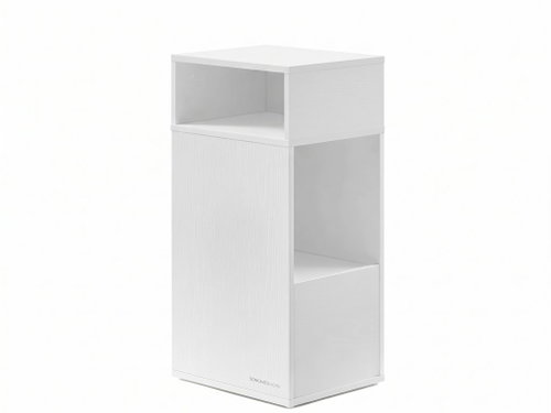 VASAGLE Notool narrow bedside table with drawer 25 × 59 × 30 cm white - Night Stand - Main image