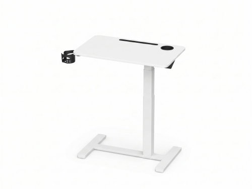 VASAGLE Height-adjustable rolling side table 70 × 65–102 × 40cm, white Main image VASAGLE Height-adjustable rolling side table 70 × 65–102 × 40cm, white - Side Table - Main image