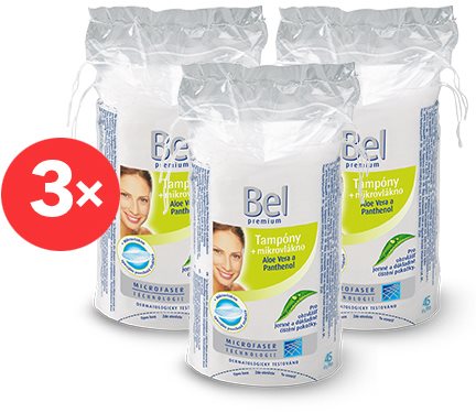 BEL Premium Oval 3 x 45 pcs - Makeup Remover Pads - Main image