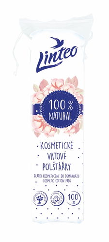 LINTEO Vatové vankúšiky Linteo 100 ks - Odličovacie tampóny - Hlavný obrázok