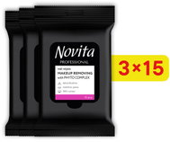 NOVITA Phyto Complex 3× 15 ks (45 ks) - Make-up Remover Wipes