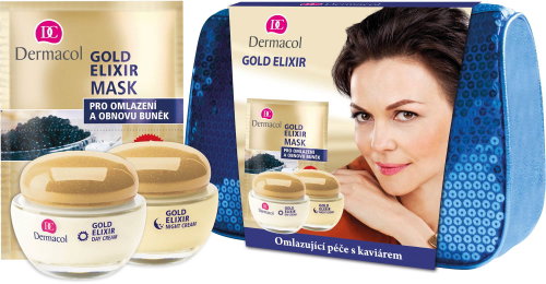 Dermacol GOLD ELIXIR Rejuvenating caviar I care - cosmetic bag - Cosmetic Gift Set - Main image
