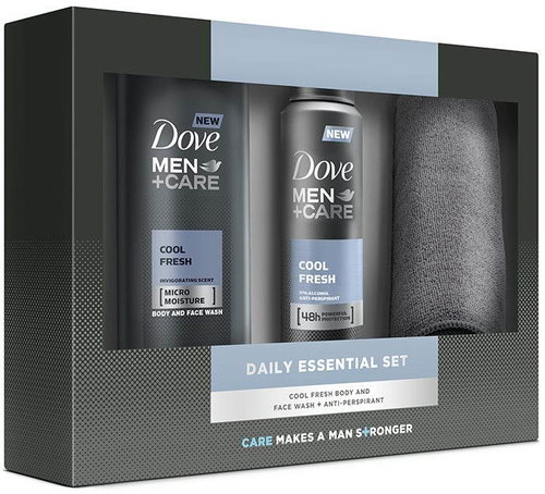 Dove Cool Fresh men's cartridge with a towel - Cosmetic Gift Set - Main image